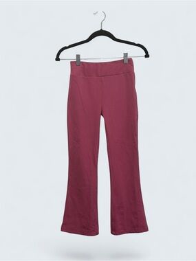 We Wander. Girls' Flared Leggings in Berry Plum